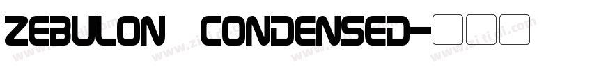 Zebulon Condensed字体转换